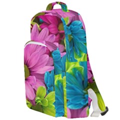 Flowers Wallpaper Double Compartment Backpack by artworkshop