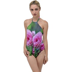 Flowers Go With The Flow One Piece Swimsuit by artworkshop