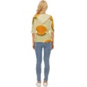 Fruite Orange Lightweight Drawstring Hooded Top View4