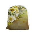 Watercolor Yellow And-white Flower Background Drawstring Pouch (XL) View1