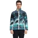 Sculpture Dinosaur Shark Frozen Winter Fantasy Men s Bomber Jacket View1