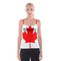Canada Flag Canadian Flag View Spaghetti Strap Top View1