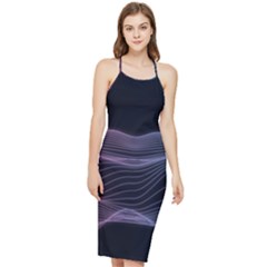 Abstract Wave Digital Design Space Energy Fractal Bodycon Cross Back Summer Dress by Ravend