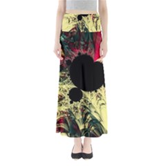 Fractal Art Design Fractal Art Digital Art Full Length Maxi Skirt by Ravend