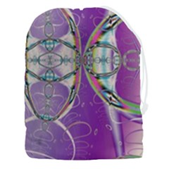 Abstract Colorful Art Pattern Design Fractal Drawstring Pouch (3xl) by Ravend