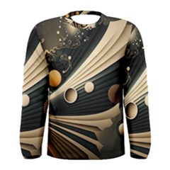 Space Futuristic Technology Digital Ai Generated Men s Long Sleeve Tee by Ravend