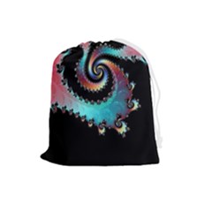 Fractals Abstract Art Digital Art Abstract Art Drawstring Pouch (large) by Ravend