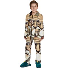 Ai Generated Psychotherapist Psychology Therapy Kids  Long Sleeve Velvet Pajamas Set by danenraven