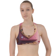 Cookies Valentine Heart Holiday Gift Love Criss Cross Racerback Sports Bra by danenraven