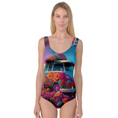 Ai Generated Beetle Volkswagen Bug Car Bus Princess Tank Leotard  by danenraven