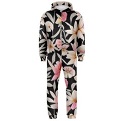 Botanical Flowers Hooded Jumpsuit (men) by GardenOfOphir
