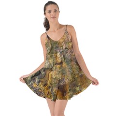 Rusty Orange Abstract Surface Love The Sun Cover Up by dflcprintsclothing