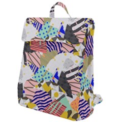 Digital Paper Scrapbooking Abstract Flap Top Backpack by Ravend