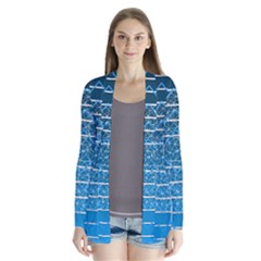 Network Social Abstract Drape Collar Cardigan by Ravend