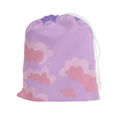 Sky Nature Sunset Clouds Space Fantasy Sunrise Drawstring Pouch (2xl) by Ravend