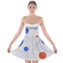 Computer Network Technology Digital Science Fiction Strapless Bra Top Dress View1