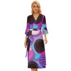 Cookies Chocolate Cookies Sweets Snacks Baked Goods Midsummer Wrap Dress by Ravend