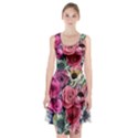 Charming Watercolor Flowers Racerback Midi Dress View1