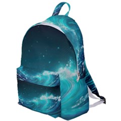 Tsunami Waves Ocean Sea Nautical Nature Water The Plain Backpack by Ravend