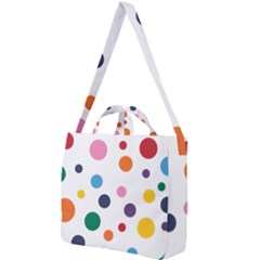 Polka Dot Square Shoulder Tote Bag by 8989
