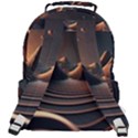 Ai Generated Swirl Space Design Fractal Light Art Rounded Multi Pocket Backpack View3