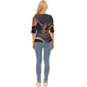 Ai Generated Swirl Space Design Fractal Light Art Lightweight Drawstring Hooded Top View4