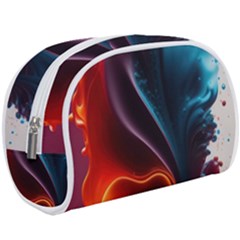 Ai Generated Swirl Splash Blaze Design Art Make Up Case (large) by Ravend