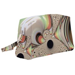 Fractal Background Pattern Texture Abstract Design Abstract Wristlet Pouch Bag (large) by Ravend