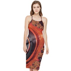 Fractal Background Pattern Texture Abstract Design Bodycon Cross Back Summer Dress by Ravend