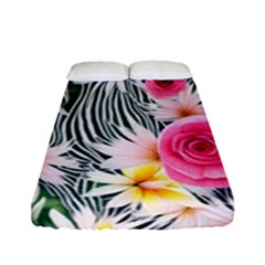 Classy And Chic Watercolor Flowers Fitted Sheet (full/ Double Size) by GardenOfOphir