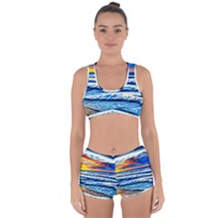 Sandy Beach Dreams Racerback Boyleg Bikini Set by GardenOfOphir