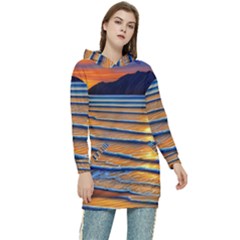 Endless Summer Nights Women s Long Oversized Pullover Hoodie by GardenOfOphir