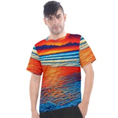 Golden Sunsets And Crisp Air Men s Sport Top by GardenOfOphir
