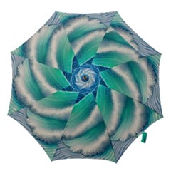 Beautiful Abstract Pastel Ocean Waves Hook Handle Umbrellas (medium) by GardenOfOphir