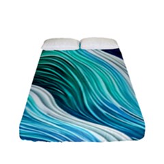 The Power Of The Ocean Iii Fitted Sheet (full/ Double Size) by GardenOfOphir