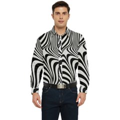 Pattern Geometric Lines Shapes Design Art Men s Long Sleeve  Shirt by Ravend