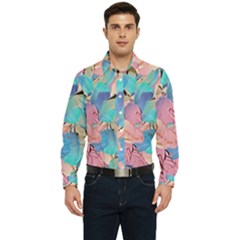 Painting Watercolor Abstract Design Artistic Ink Men s Long Sleeve  Shirt by Ravend