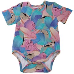 Painting Watercolor Abstract Design Artistic Ink Baby Short Sleeve Bodysuit by Ravend