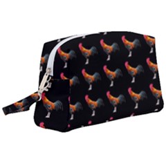 Background Pattern Chicken Fowl Cockerel Livestock Wristlet Pouch Bag (large) by Ravend