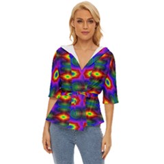 Colorfull Wallpaper Lightweight Drawstring Hooded Top by artworkshop
