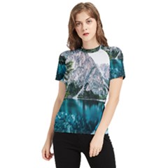 Lake Women s Short Sleeve Rash Guard by artworkshop