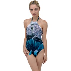 Lake Go With The Flow One Piece Swimsuit by artworkshop