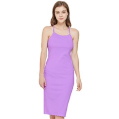 Bright Lilac Pink	 - 	bodycon Cross Back Summer Dress by ColorfulDresses