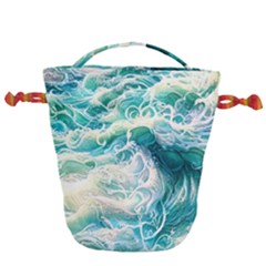 The Endless Sea Drawstring Bucket Bag by GardenOfOphir