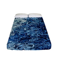 Waves Of The Ocean Fitted Sheet (full/ Double Size) by GardenOfOphir