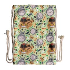 My Neighbor Totoro Pattern Drawstring Bag (large) by Jancukart