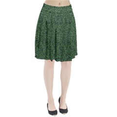 Leafy Elegance Botanical Pattern Pleated Skirt by dflcprintsclothing