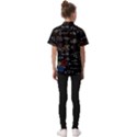 Black Background With Text Overlay Mathematics Formula Board Kids  Short Sleeve Shirt View2