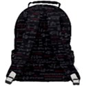 Black Background With Text Overlay Digital Art Mathematics Rounded Multi Pocket Backpack View3
