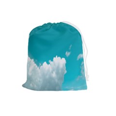 Clouds Hd Wallpaper Drawstring Pouch (large) by artworkshop